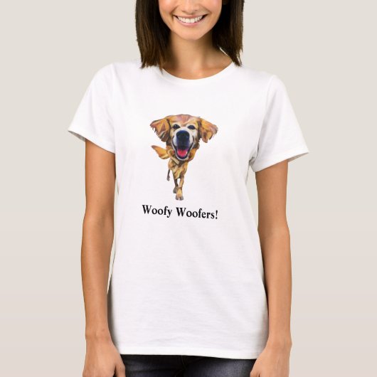 T-shirt femme Golden Retriever (Devant)