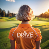 T-shirt Femme golfeuse conduit de manière responsable T-sh