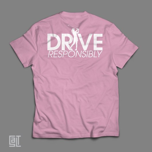 T-shirt Femme golfeuse conduit de manière responsable T-sh