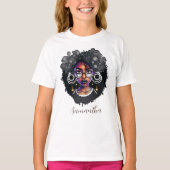 T-shirt Femme Goth Afro (Devant)