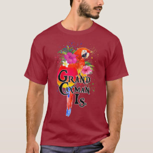 T-shirt Femme Grand Cayman Islands Parrot Tee