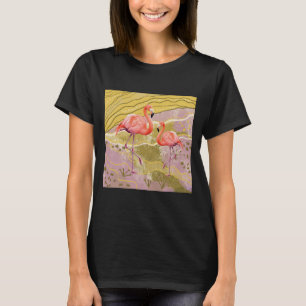 T-shirt femme graphique flamingo
