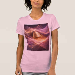 T-shirt Femme Graphique Vagues Lumineuses Abstraites de Cl