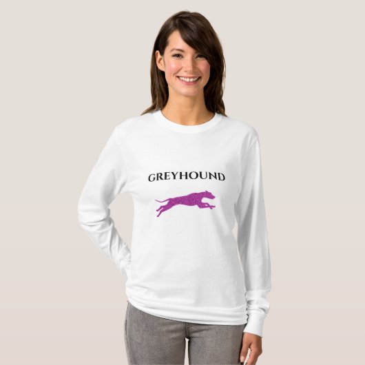 T-shirt femme GREYHOUND. (Devant entier)
