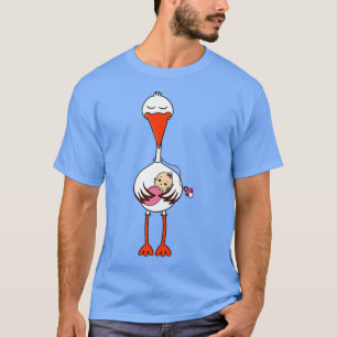 T-shirt Femme Grossesse faire-part bébé fille sté drôle
