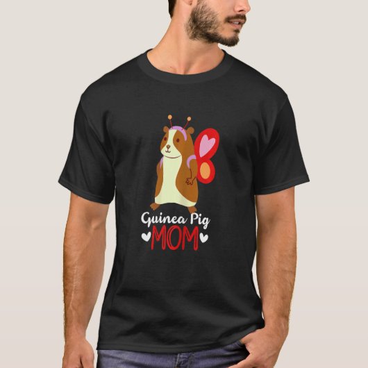 T-shirt Femme Guinée Pig Maman Graphisme Guinée Pig Propri (Devant)