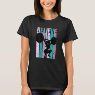 T-shirt Femme Gymnase Femme Aimer Barbell Squat K