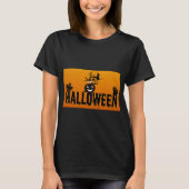 T-shirt femme Halloween Design (noir) (Devant)