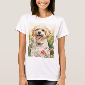 T-shirt femme Havanais - Aquarelle Tee Chien