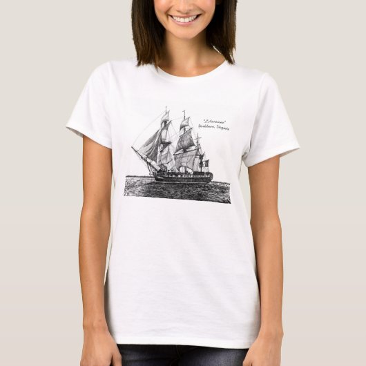 T-shirt femme Hermione, grand navire (Devant)