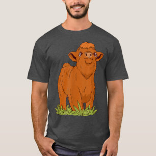 T-shirt Femme Highland Cow Farmers Longhorn Cattle