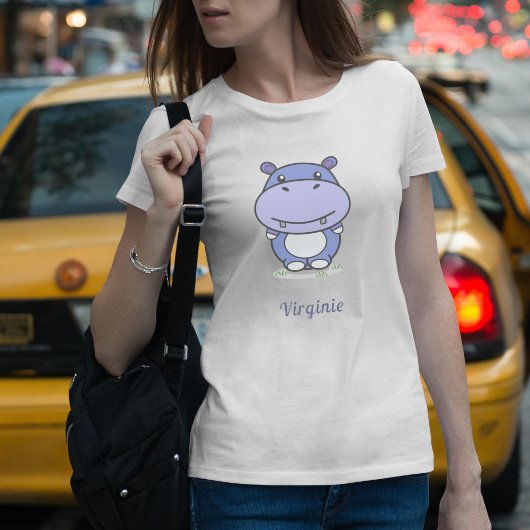 T-shirt femme hippo mignonne