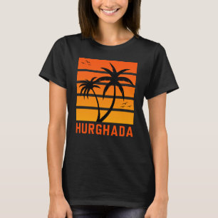 T-Shirt femme Hurghada Vintage Orange Coucher de s