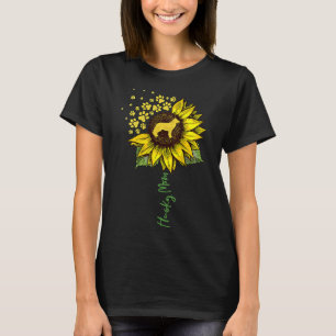 T-shirt Femme Husky Maman tournesol Sibérien Husky Chien M