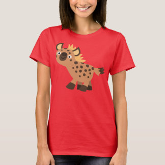 T-shirt Femme Hyène de Dessin Animé Mignon et Amic