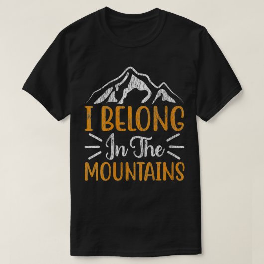 T-shirt Femme I Belong Dans Les Montains Wild Nature Campi (Design devant)