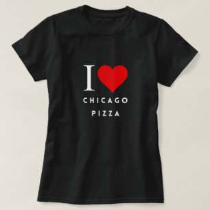 T-shirt femme I Heart Chicago Pizza blk
