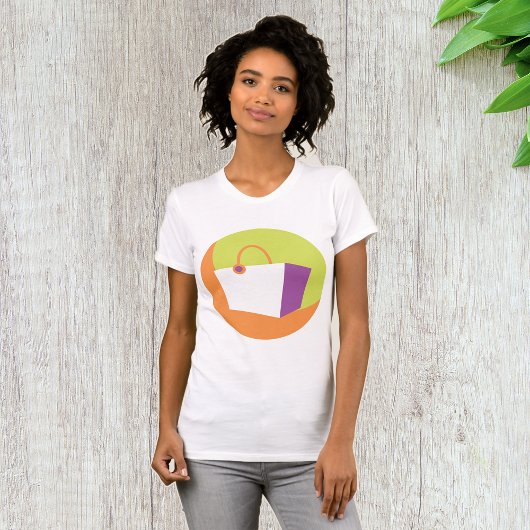 T-shirt femme icône conteneur