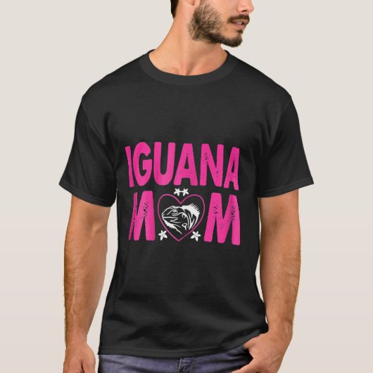T-shirt Femme Iguana Maman Animaux Animaux T (Devant)