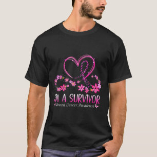 T-shirt Femme I'm A Survivor Cancer du sein Sensibilisatio