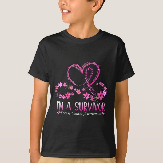 T-shirt Femme I'm A Survivor Cancer du sein Sensibilisatio (Devant)