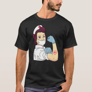 T-shirt Femme infirmière forte
