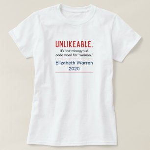 T-shirt Femme invraisemblable Pro-Elizabeth Warren 2020 Fr