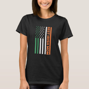 T-shirt Femme Irlandaise Mère Irlande Drapeau Américain Me