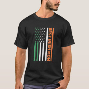 T-shirt Femme Irlandaise Mère Irlande Drapeau Américain Me