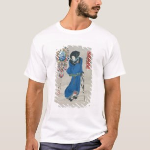 T-shirt Femme japonaise dans la neige (copie de bois de