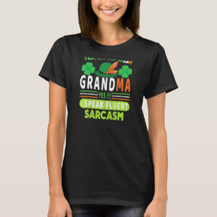 T-shirt Femme Je Suis Grand-Mère Irlandaise St Patrick S D