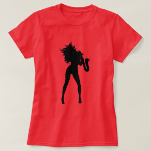 T-shirt femme joueur de saxophone