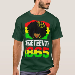 T-shirt Femme JunetDix Black Afro Melanin Girl Magic Wo
