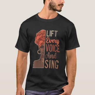 T-shirt Femme JunetDix Soulevez Chaque Chanson Voix Chant 