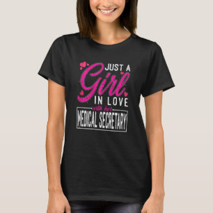 T-shirt Femme Juste Une Fille Amoureuse De Son Secret Médi