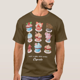 T-shirt Femme Juste Une Fille Qui Aime Le Cupcake Pour Bak
