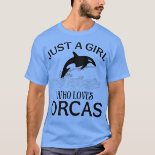 T-shirt Femme Juste Une Fille Qui Aime Les Orques Baleines