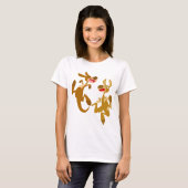 T-shirt femme Kangaroos Bouncy Cartoon mignonne (Devant entier)