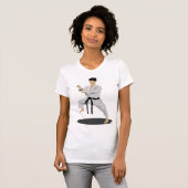 T-shirt femme Karate Pose (Devant entier)