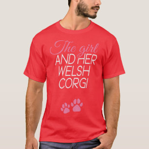 T-shirt Femme La Fille Et Ses Chiens Gallois Corgi Chiens