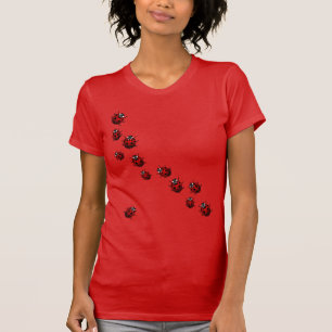 T-shirt Femme Ladybug Chemise Lady's Ladybird Shirt Tee