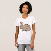 T-shirt femme lapin Brown (Devant entier)