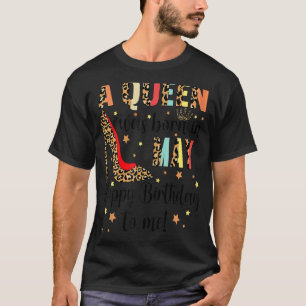 T-shirt Femme Léopard Cool Une Reine Est Née En Mai Heureu