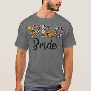 T-shirt Femme Léopard Femme sauvage Bestie Mariée Mariage 