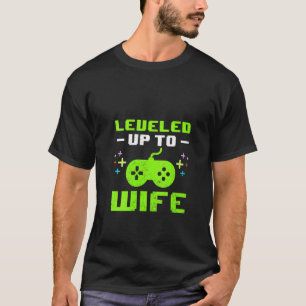 T-shirt Femme Leveled Jusqu'À Femme Nouvelle Mariée Joueur