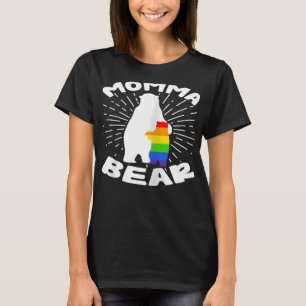 T-shirt Femme LGBT Maman Maman Ours Gay Lesbienne Mère Plu