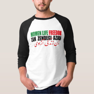 T-shirt Femme Liberté de vie Iran Zan Zendegi Azadi Perse