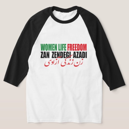 T-shirt Femme Liberté de vie Iran Zan Zendegi Azadi Perse (Poser)
