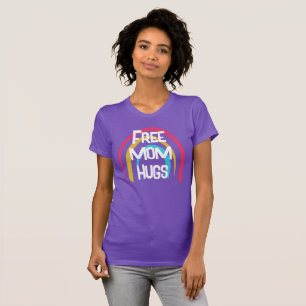 T-shirt Femme Libre Hugs Rainbow