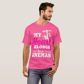 T-shirt Femme Lineépouse Funky Lineworkers Femme (Devant entier)